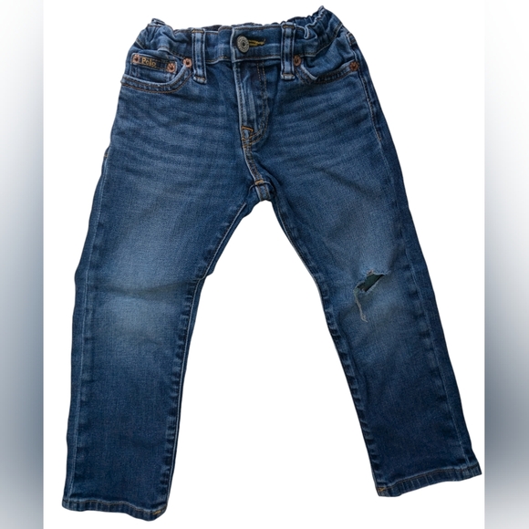 Polo Ralph Lauren Boys Denim Jeans Pants Size 3 Toddler W-2 - Picture 2 of 10
